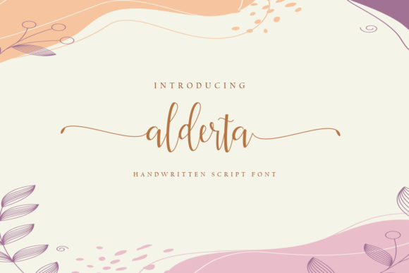 Alderta: A Handwritten Font for Elegant Web Design