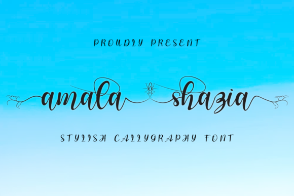 Amala Shazia: A Romantic and Beautiful Script Font