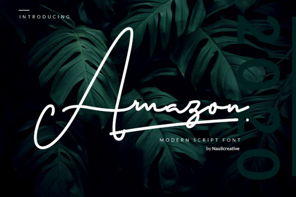 Amazon: A Handwritten Font for Elegant Web Design
