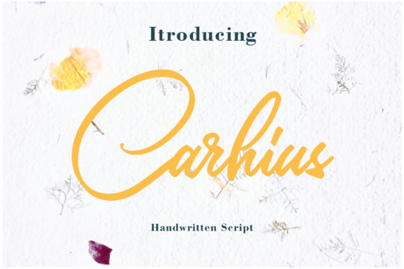 Carhius: A Handwritten Font for Elegant Web Design