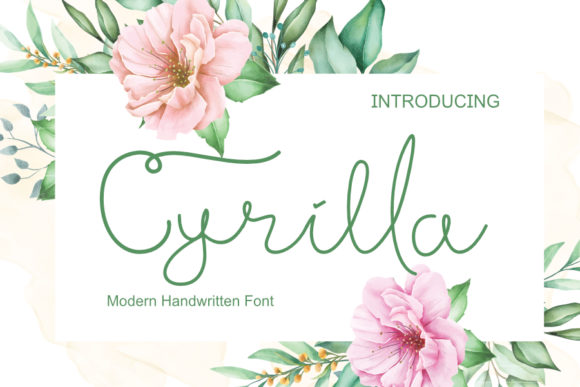 Cyrilla: A Handwritten Font for Crafters and Creators