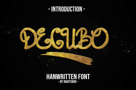 Decubo: A Handwritten Font for Editorial Elegance