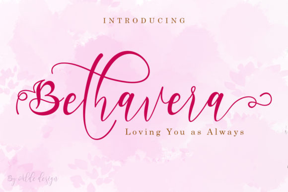 Discover Bethavera: A Delicate Font for Creative Branding
