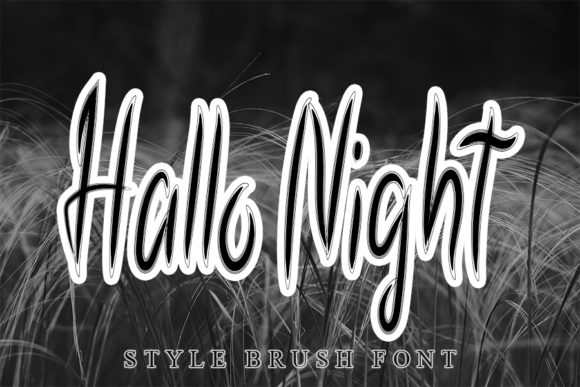 Discover Hallo Night: A Flowing Handwritten Font for Creative Projects