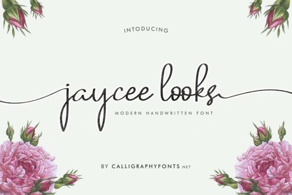 Discover the Elegance of Jaycee Looks: A Handwritten Font Masterpiece
