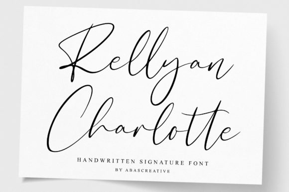 Discovering Rellyan Charlotte: A Modern Calligraphy Font for Branding