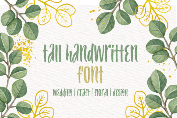 Elevate Your Web Design with Tall Handwritten Font