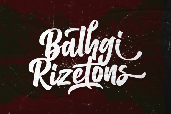 Enhance Your Brand with Balhgi Rizetons: A Premium Handwritten Font