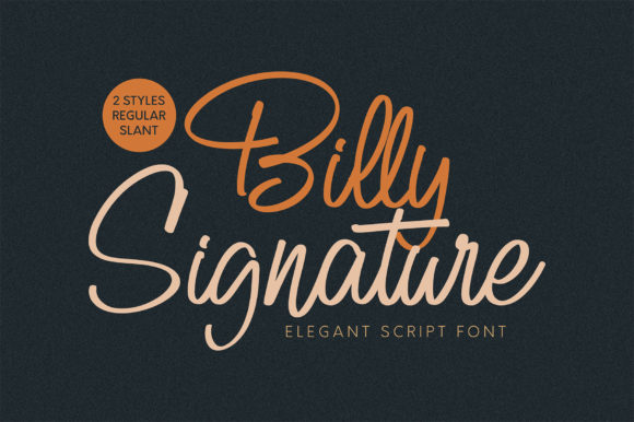Enhance Your Brand with Billy Signature Font
