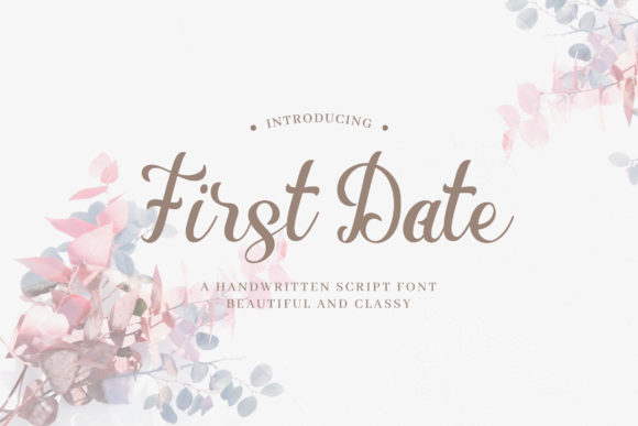 Enhance Your Brand with First Date, a Charming Handwritten Font