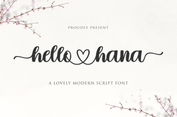 Hello Hana: A Charming Script Font for Elegant Editorial Design