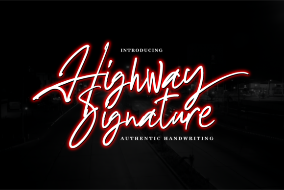 Highway Signature: A Versatile Font for Creative Campaigns