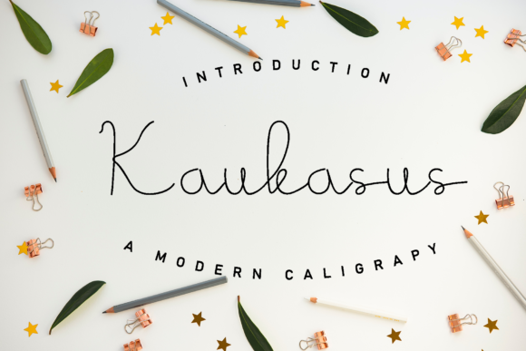 Kaukasus: A Handwritten Font for Creative Web Designs