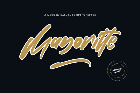 Mayoritte: A Handwritten Font for Elegant Editorial Design