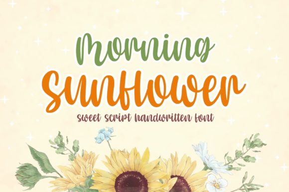 Morning Sunflower: A Charming Handwritten Font for Web Design