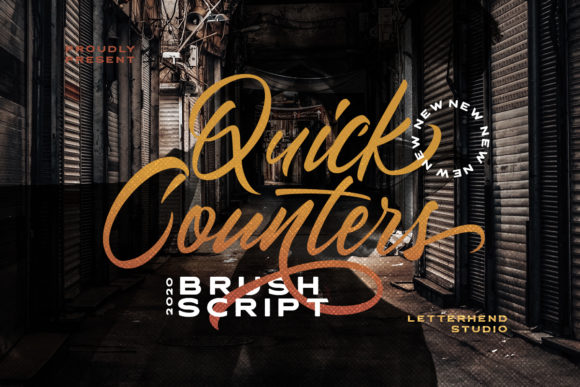Quick Counters: A Versatile Handwritten Font for Creative Branding
