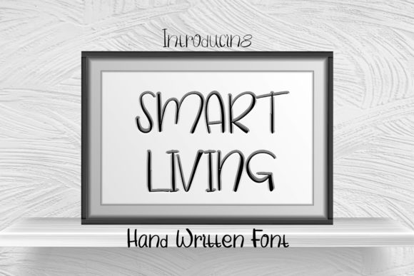 Smart Living: A Versatile Handwritten Font for Engaging Visuals