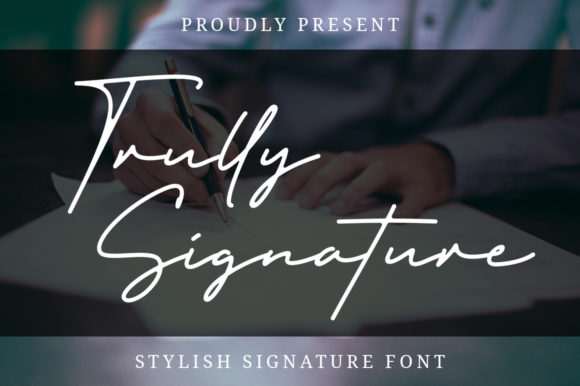 Trully Signature: A Handwritten Font for Elegant Web Design